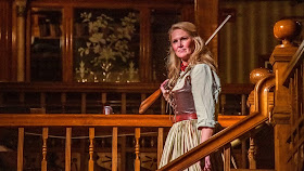 IN PERFORMANCE: soprano AMY COFIELD as Minnie in Opera Orlando's February 2020 Opera on the Town production of Giacomo Puccini's LA FANCIULLA DEL WEST [Photograph by Brion Price Photography, © by Opera Orlando]