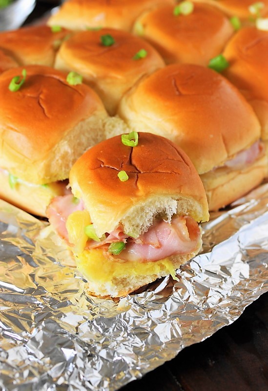 Hawaiian Ham & Cheese Party Sandwiches The Kitchen is My Playground