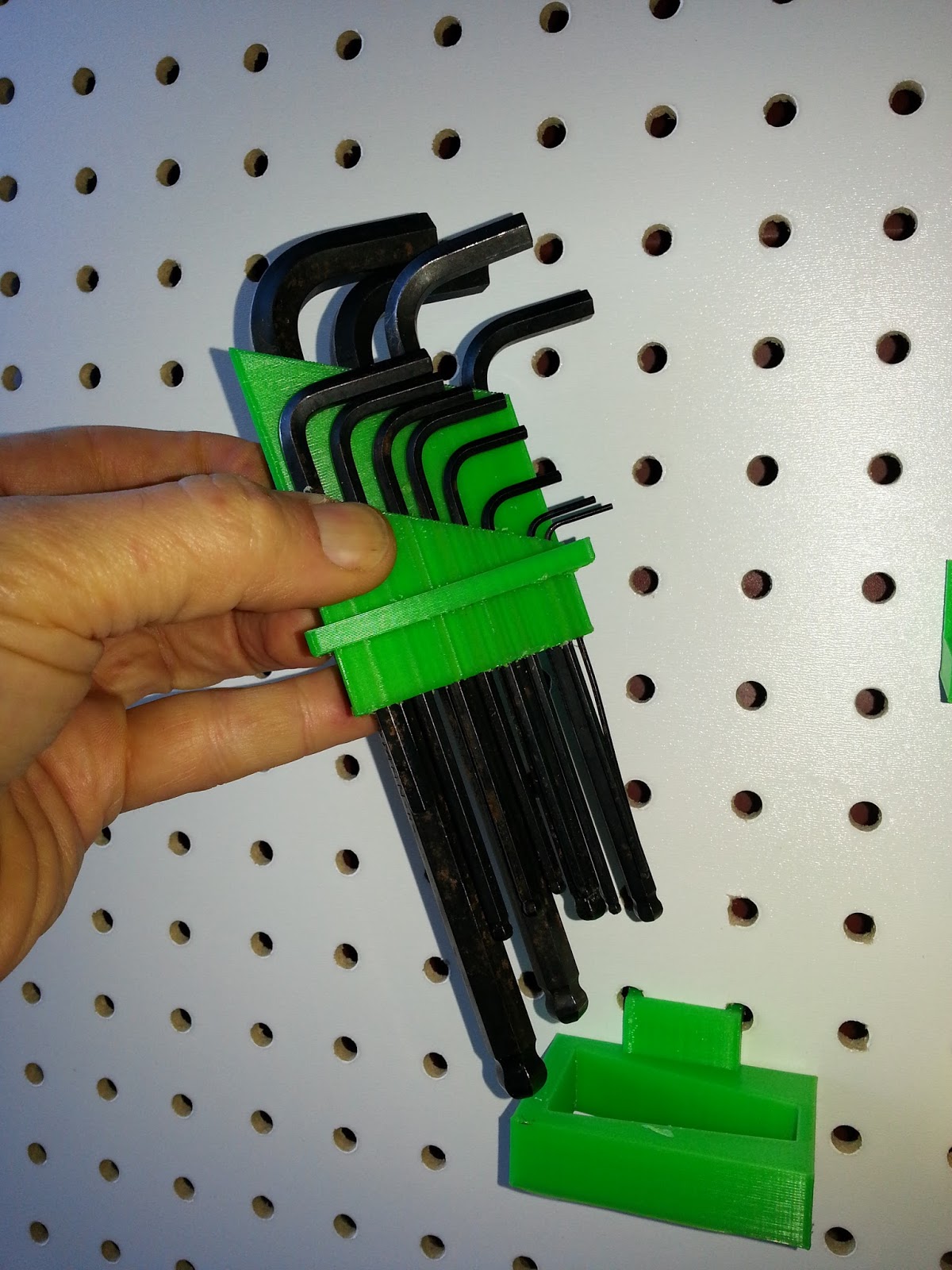 Pegboard Tool Storage Allen Wrenches