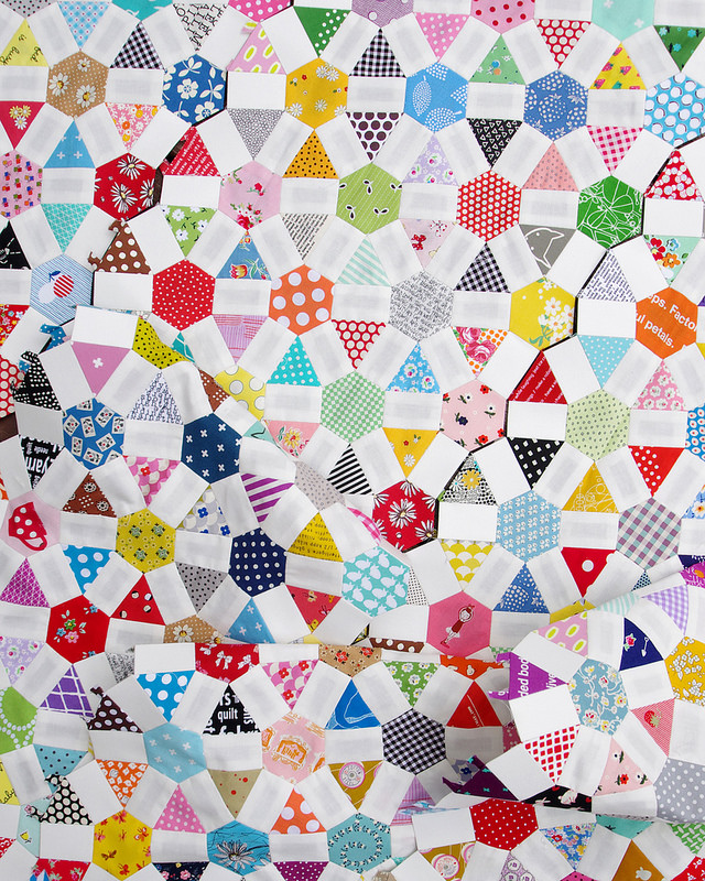 Wagon Wheel Quilt An English Paper Piecing Project Part 2 Red