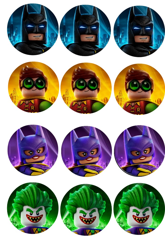 Musings of an Average Mom: Free Lego Batman Cupcake Toppers