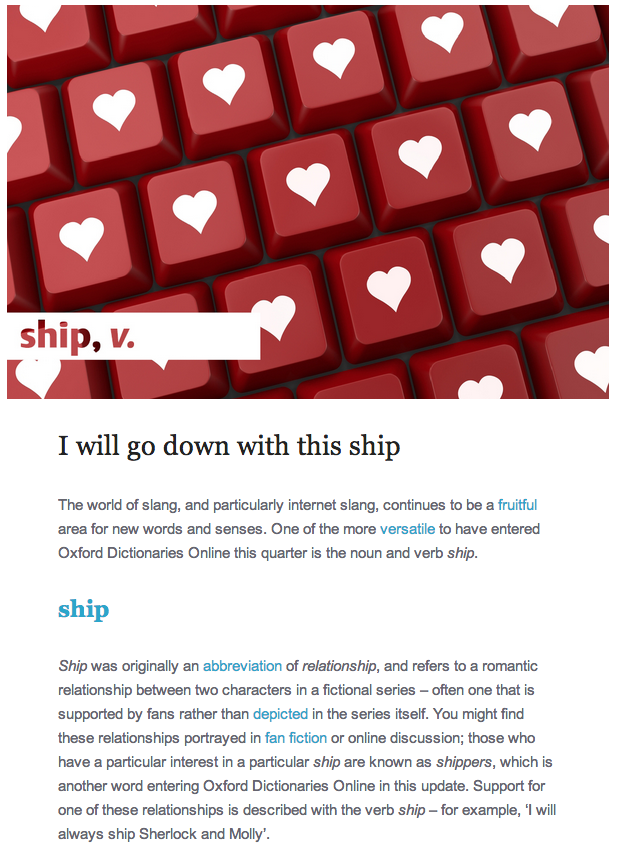 SHIP: Used as a Verb on FictionAlley Since June of 2001