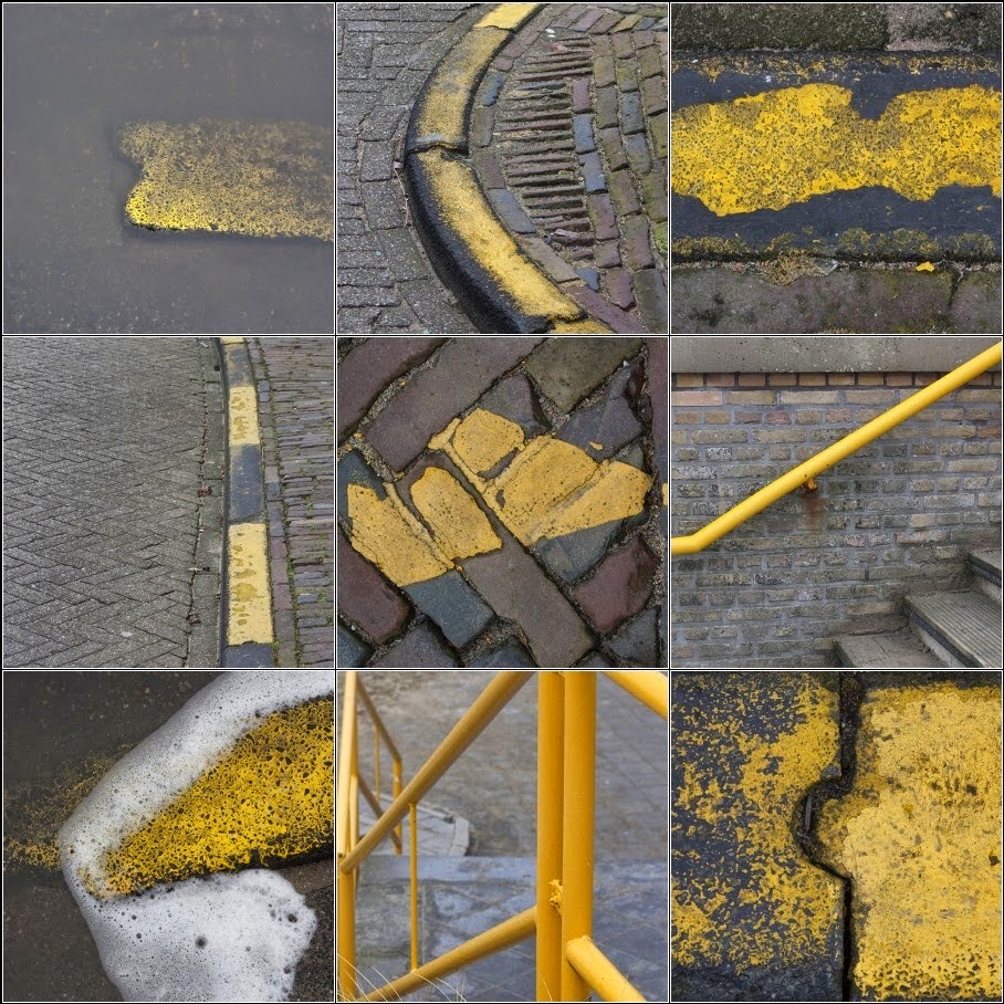 yellow sidewalks
