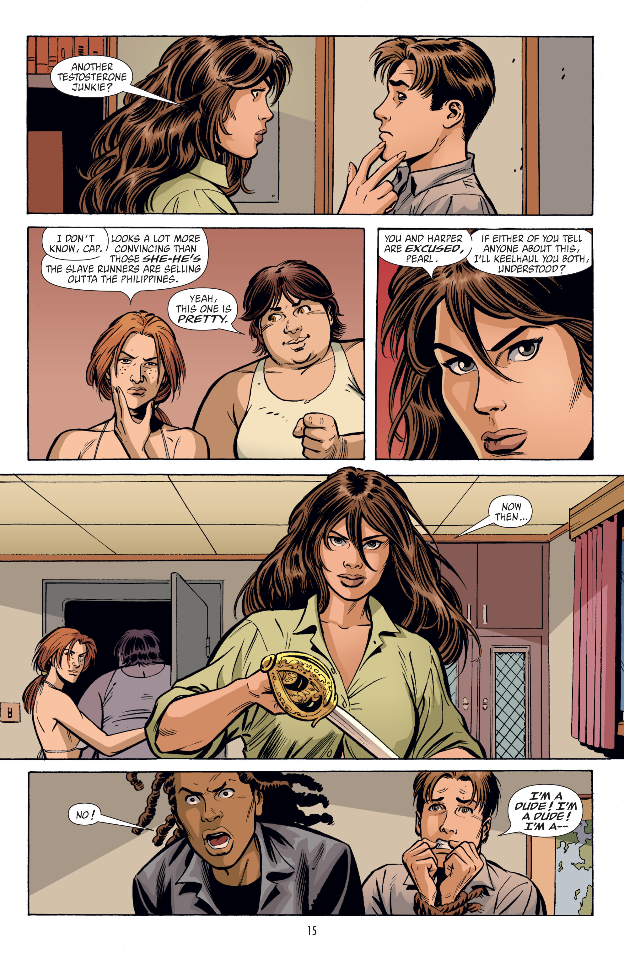 Read online Y: The Last Man (2002) comic -  Issue # _TPB 6 - 15