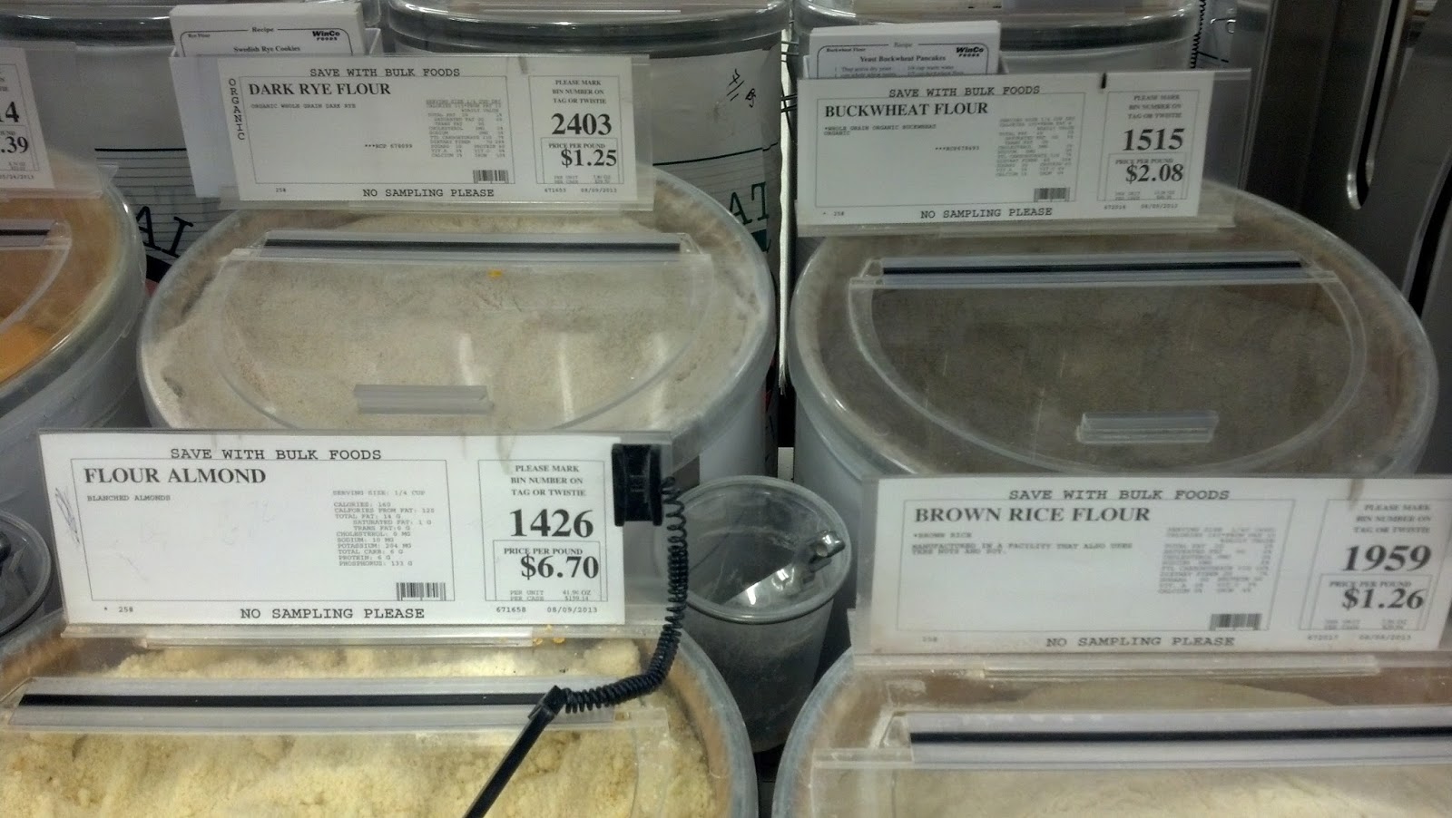 Mr. and Mrs. Weldon Winco Bulk Food Price List