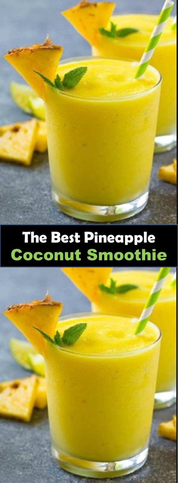 Pineapple Coconut Smoothie .drinkdd30