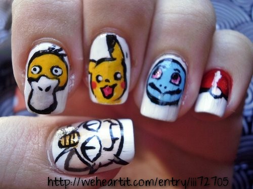 Books and Other Things: Especial Nail Art: Cartoon