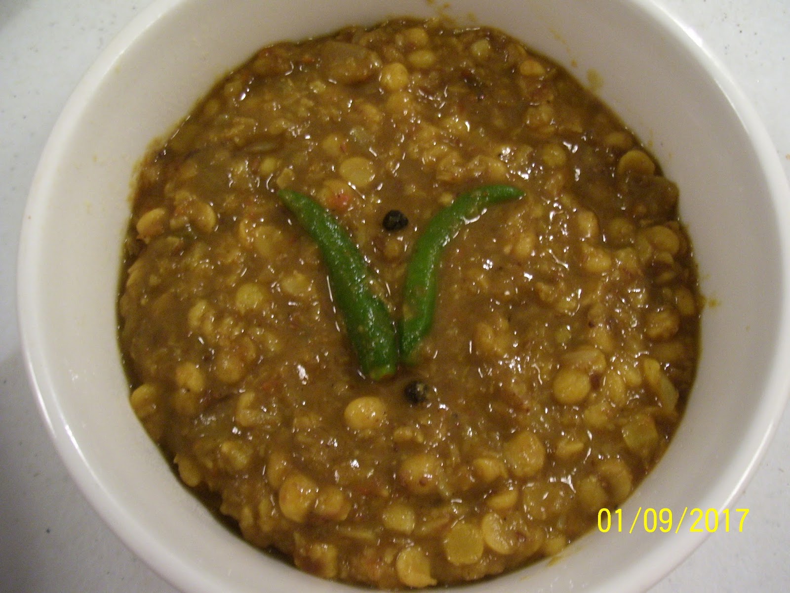 Kitchen With a Purpose Cholar Dal Recipe ( With Onion and Garlic )