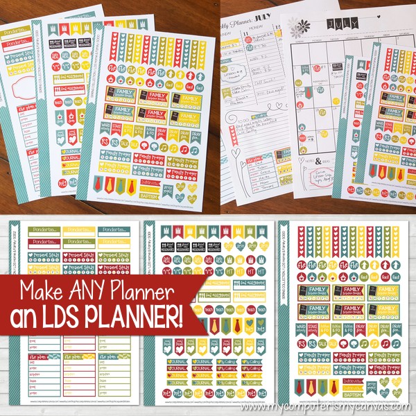 LDS Planner Stickers for BUSY Mormon Moms! - My Computer is My Canvas