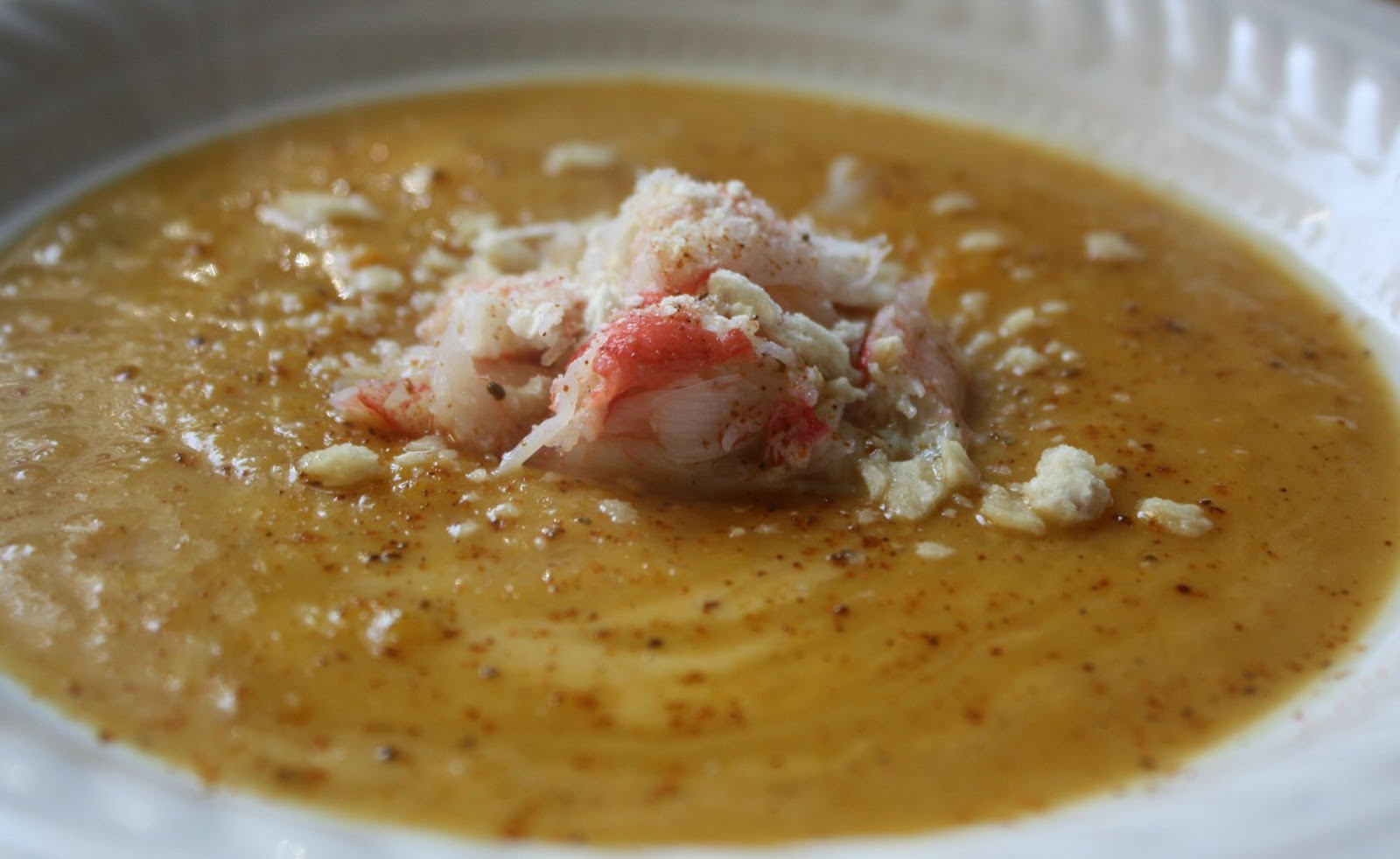 Butternut Squash and Crab Bisque