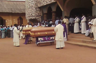 See The Burial of The Seminarian And His Father That Were Killed In Enugu By The Fulani Herdmen 6