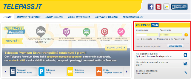 Come segnalare furto o smarrimento Telepass