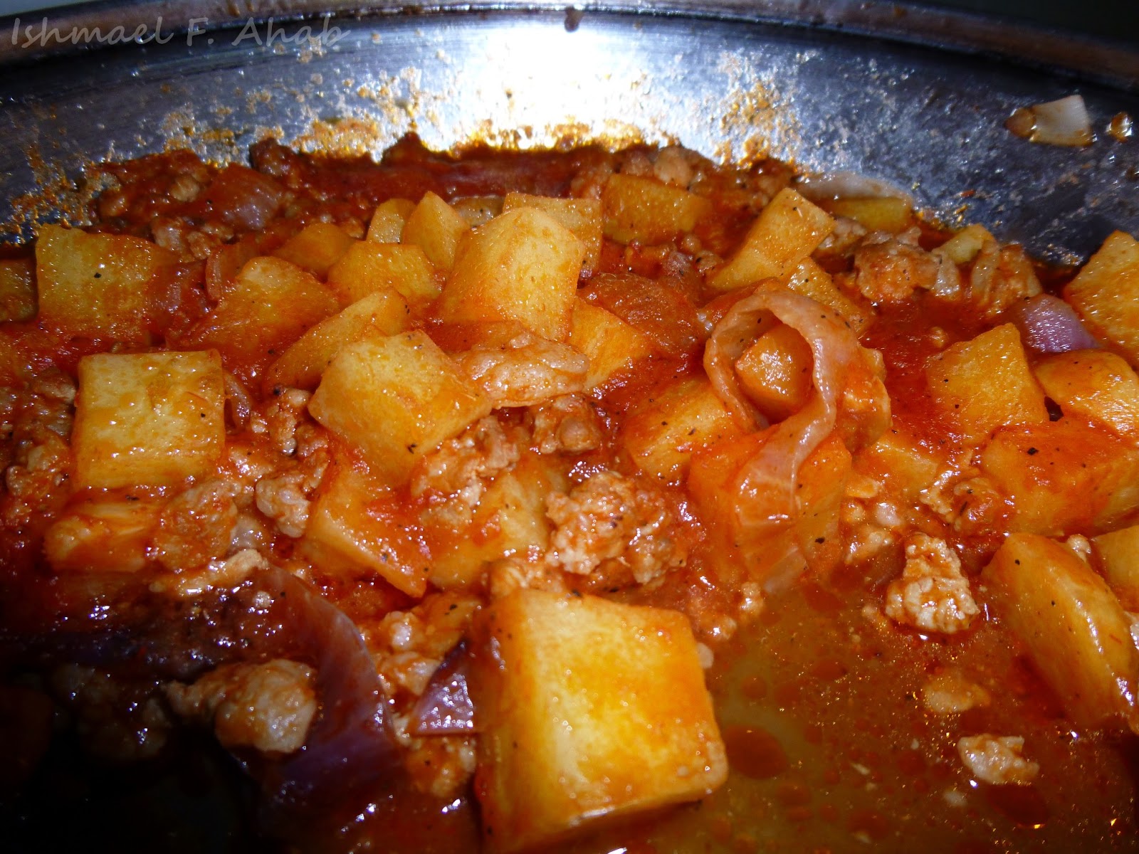 Afritada de Ahab Filipino Sojourner