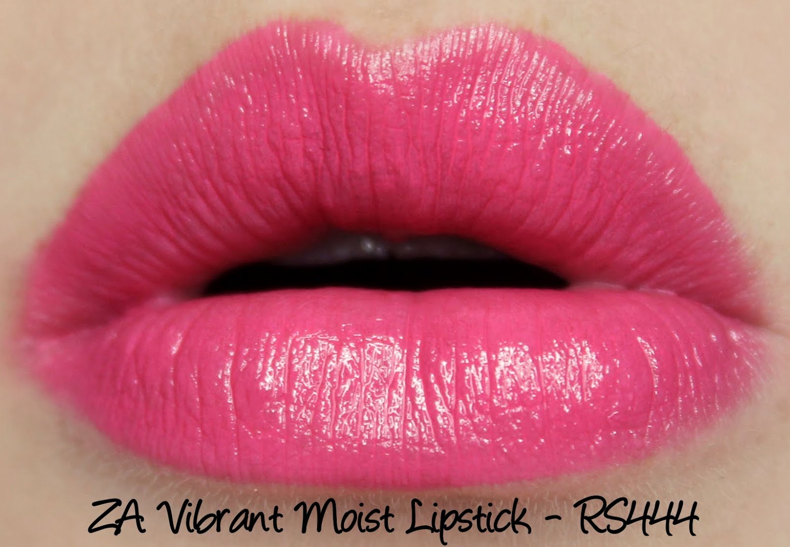 ZA Vibrant Moist Lipstick - RS444 swatches & review