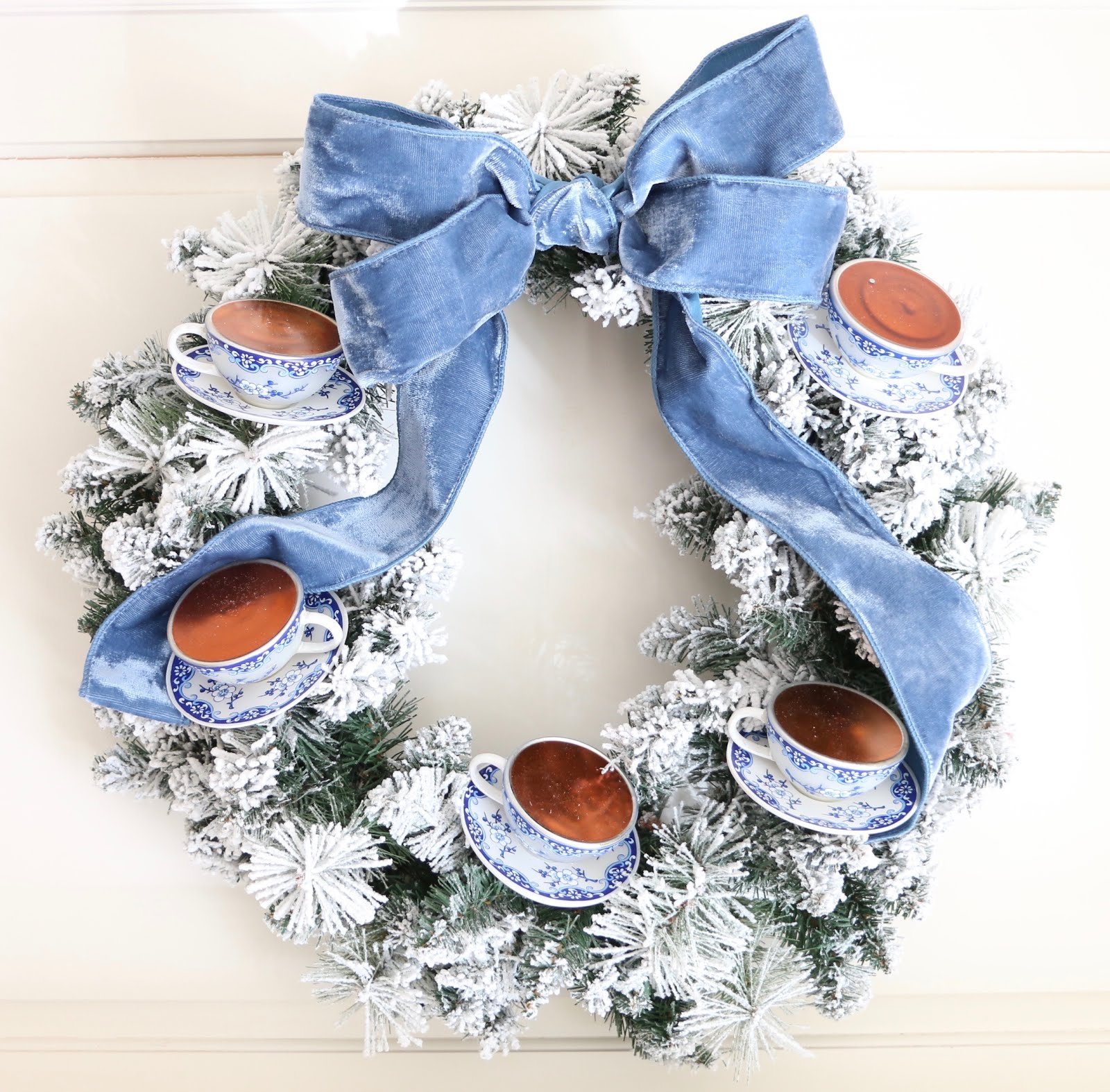 How to make your own teacup wreath Eleven Gables