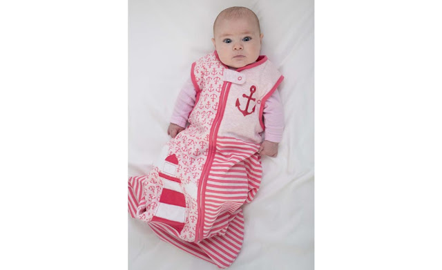 Anchor Jersey Girl Sleeping Bag Pink Tog 1.0 by PLUM