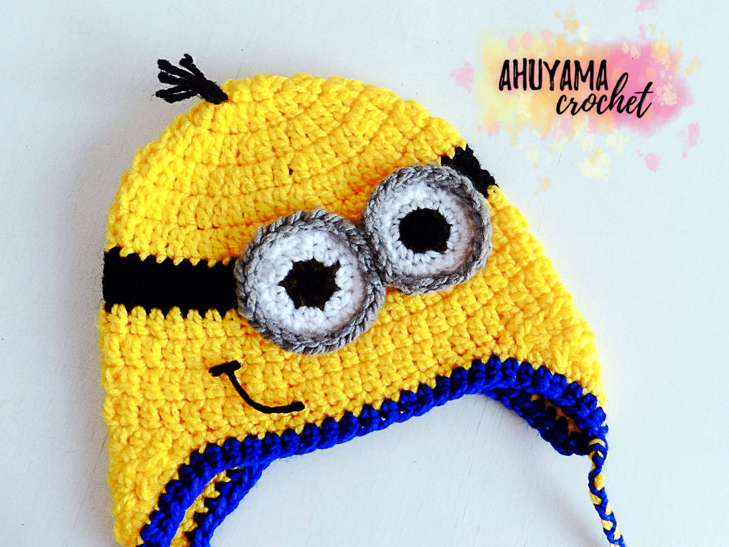 GORRO DE MINION A CROCHET - Ahuyama Crochet