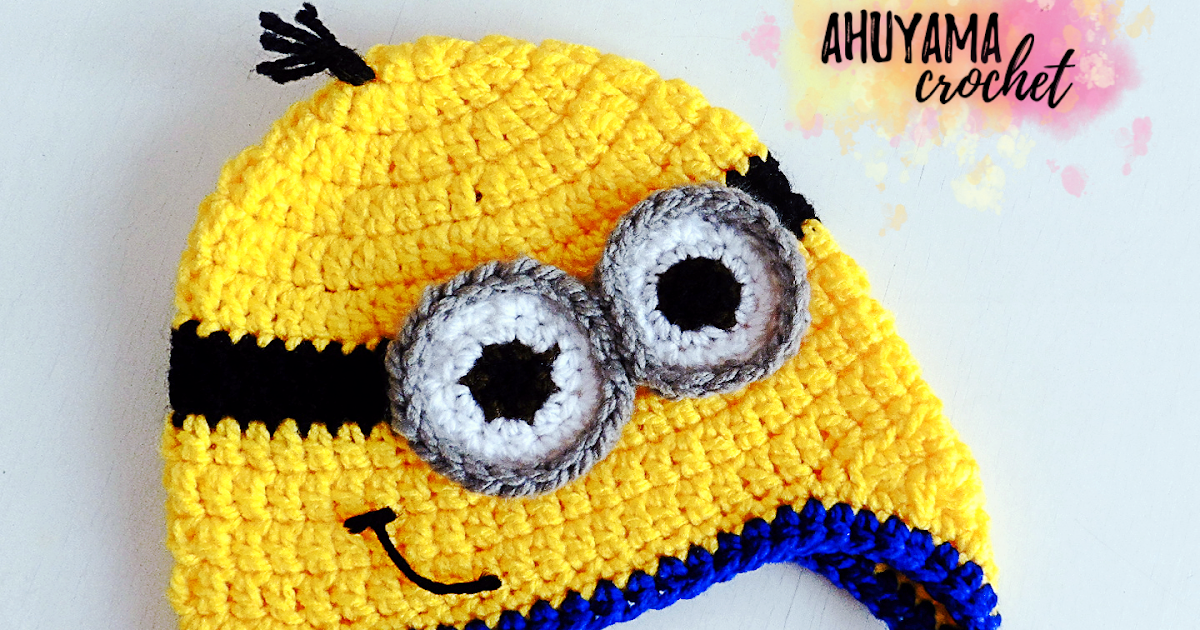 GORRO DE MINION A CROCHET - Ahuyama Crochet