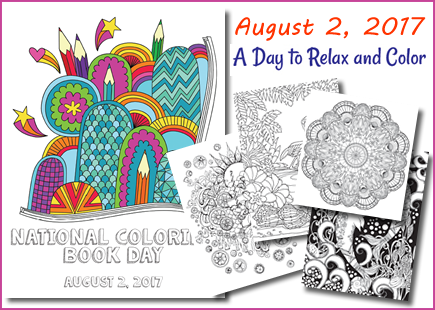 National Coloring Book Day FREEBIES!!