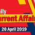 Kerala PSC Daily Malayalam Current Affairs 20 Apr 2019
