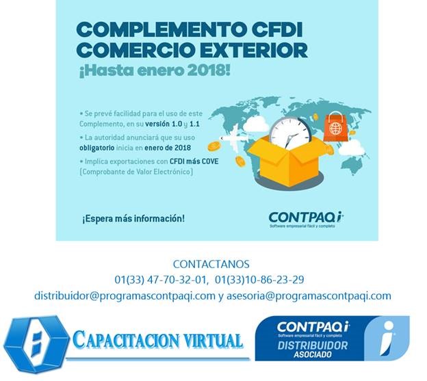 Complemento CDFI de comercio exterior Capacitación Complemento CDFI de comercio exterior Capacitación