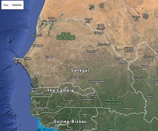 Map of Senegal Map of Senegal
