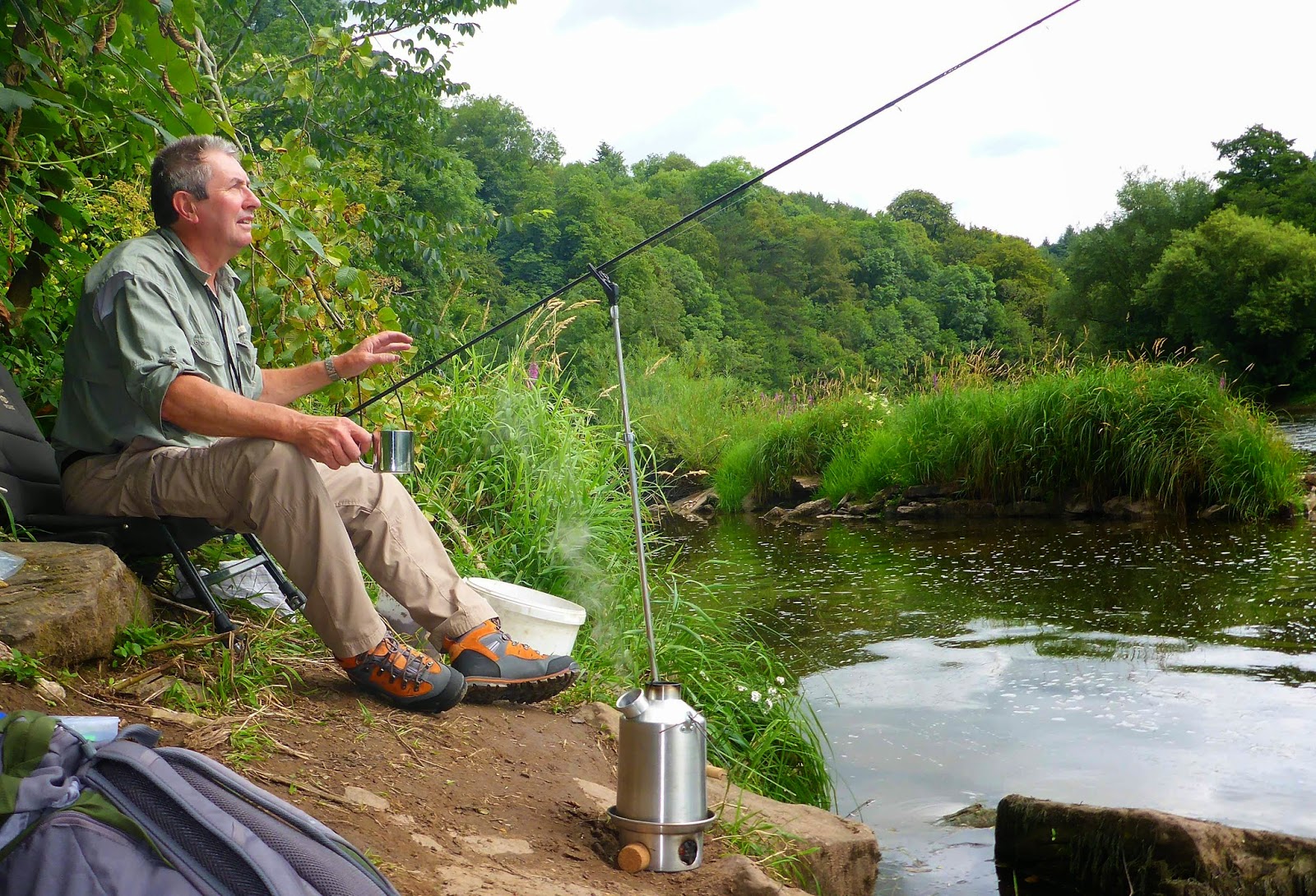 Burrator Fly Fishers Barbel fishing on the Wye