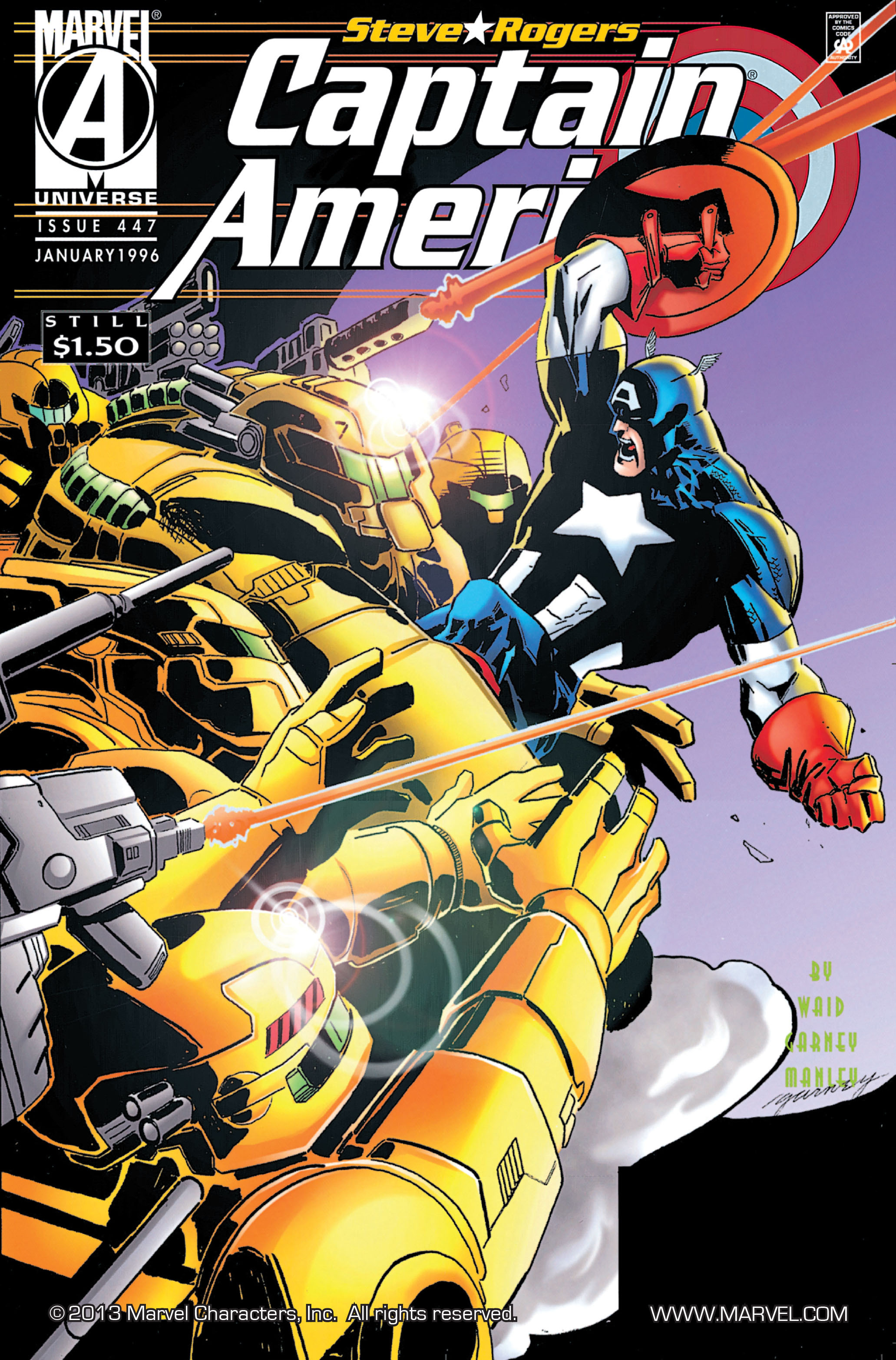 Read online Captain America (1968) comic -  Issue #447 - 1