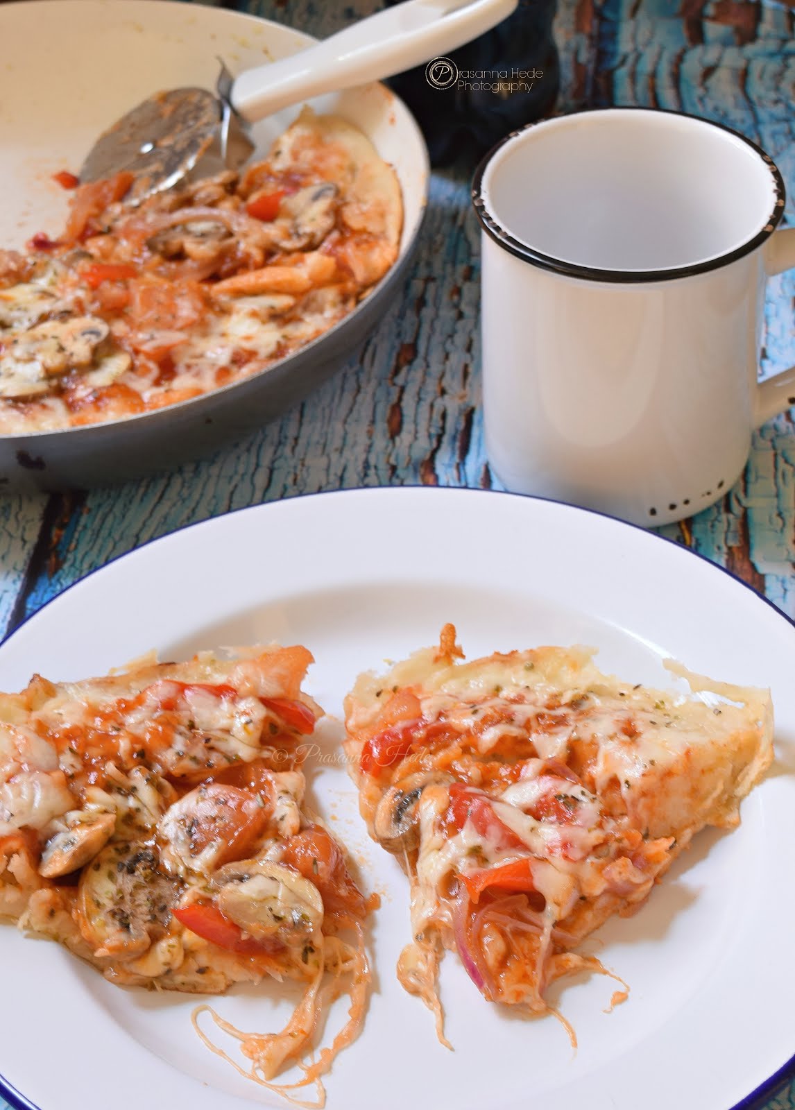 Stovetop Pizza / Pan Pizza / Instant Pizza Recipe