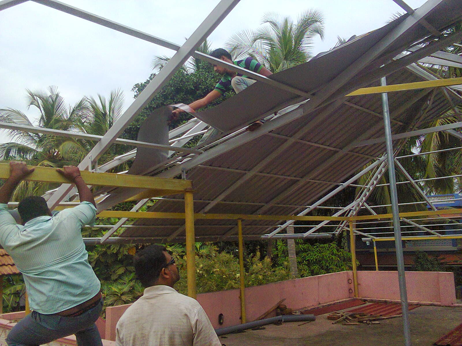 Krishna Engineering Works Truss Work Roofing Work Contractors in Palakkad Kerala
