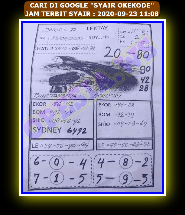 1 New Message Kode Syair Singapore 23 September 2020 Forum Syair Togel Hongkong Singapura Sydney