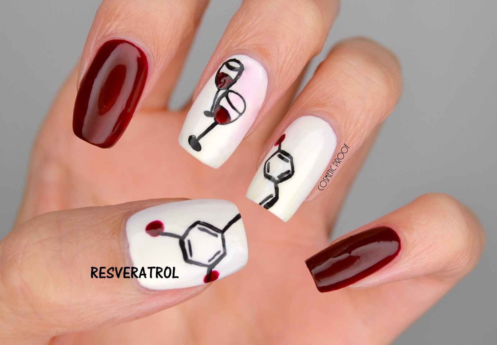 NAILS, (RED) Day 1 31DC with Resveratrol Molecular Nails #ManiMonday, Cosmetic Proof