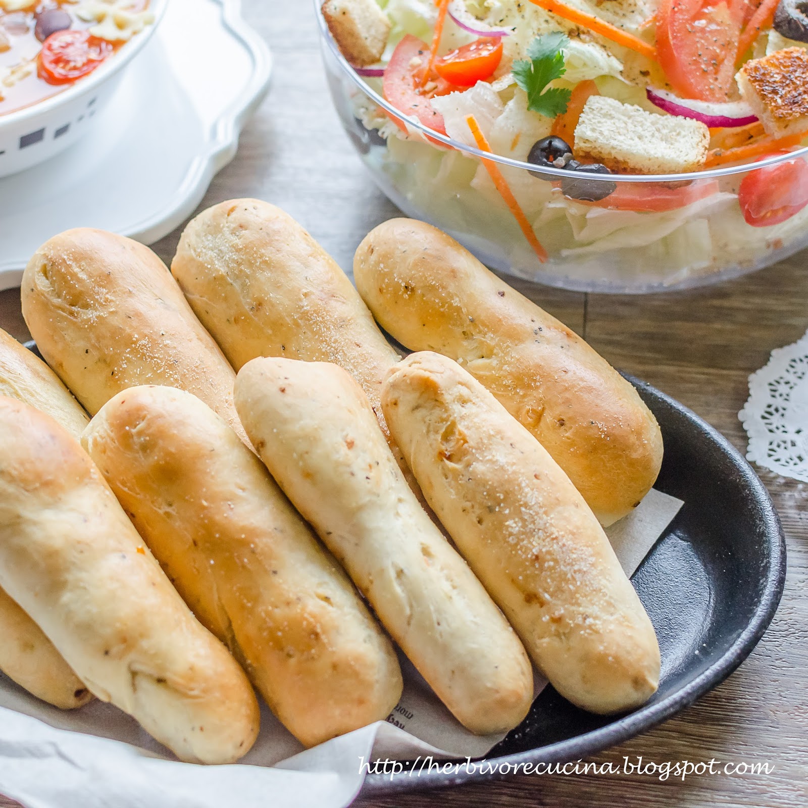Herbivore Cucina Homemade Olive Garden Garlic Breadsticks