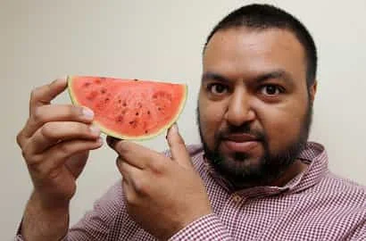 Pria Inggris temukan semangka berlafadz Allah