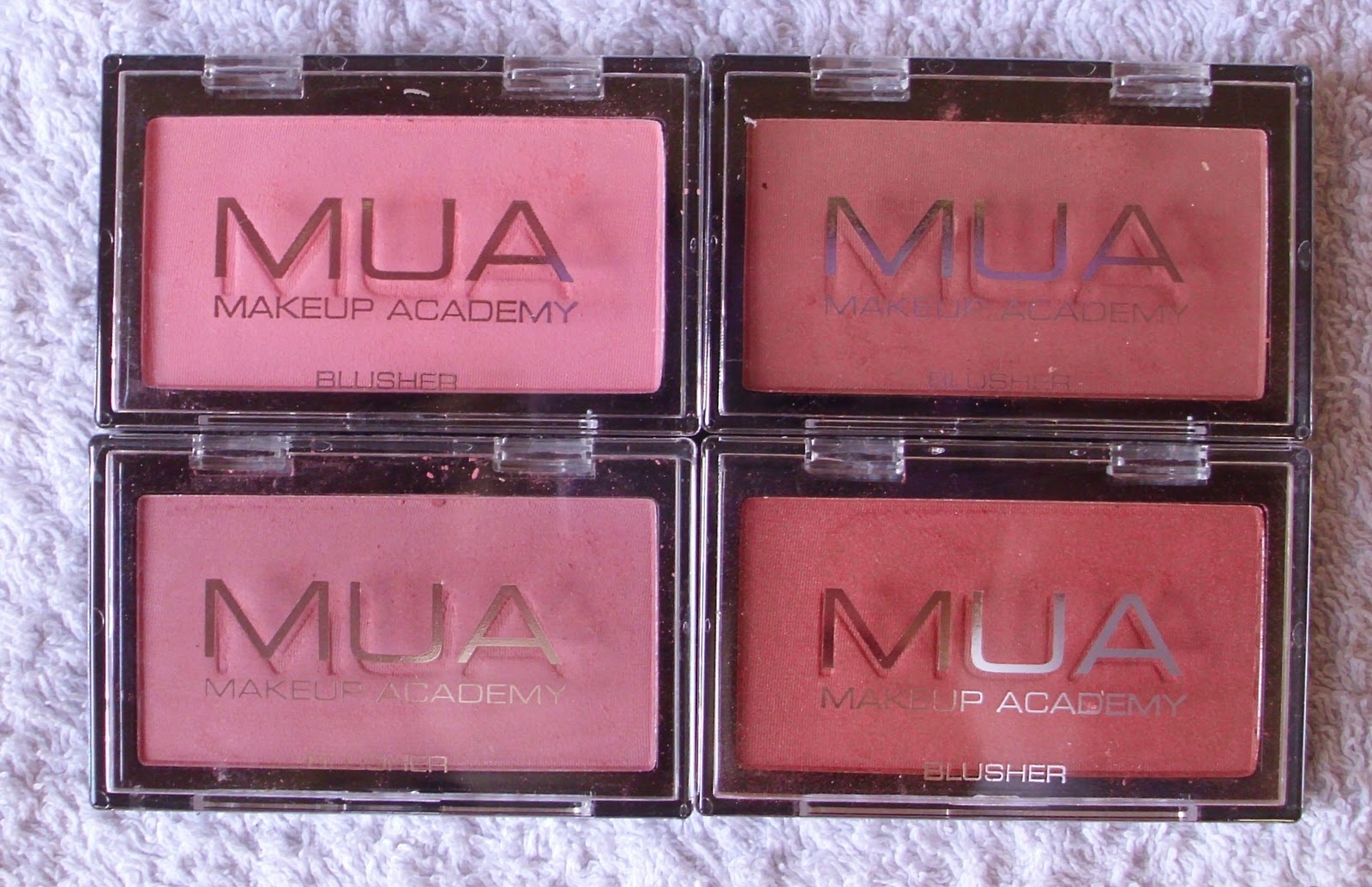 *Nina's Bargain Beauty* Makeup Academy (MUA) Eyeshadows, Blush etc Review
