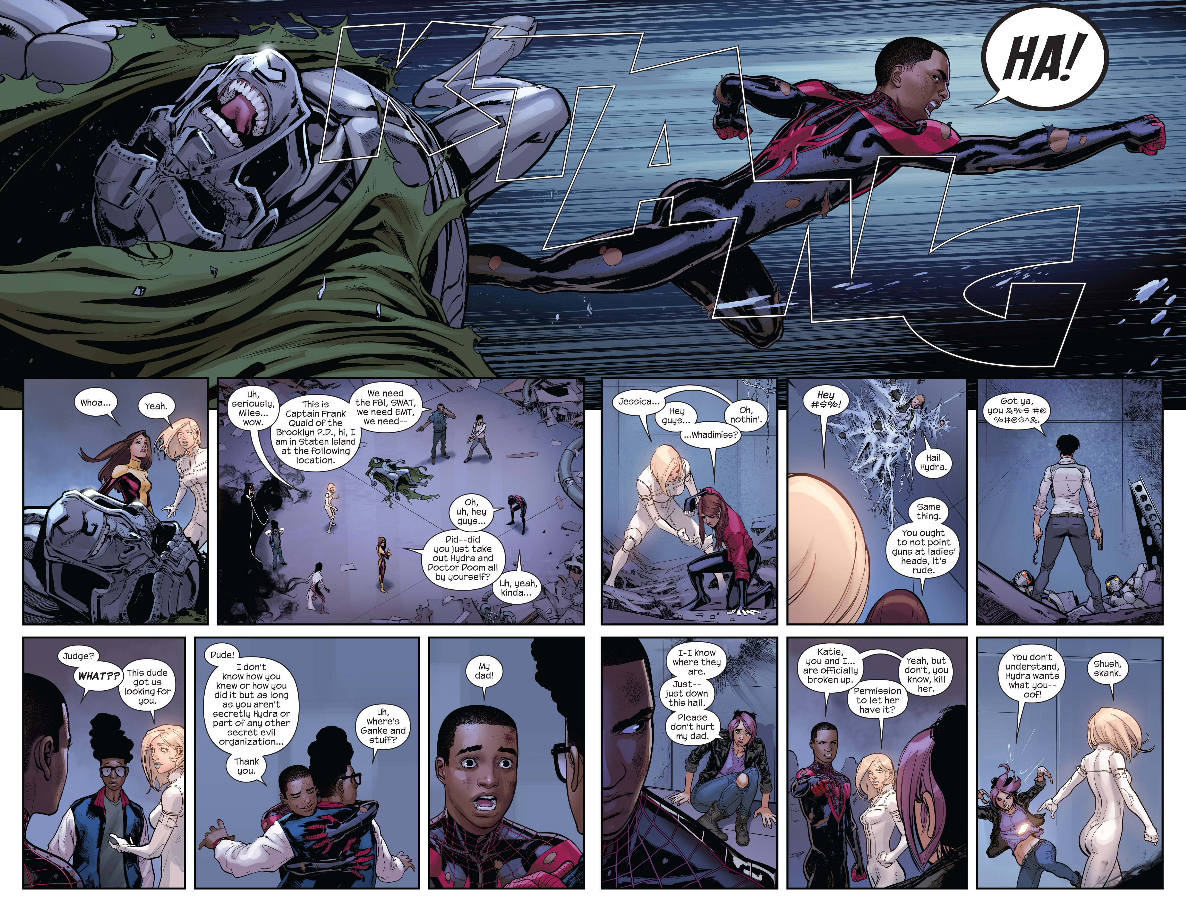 Read online Miles Morales: Ultimate Spider-Man comic -  Issue #12 - 16