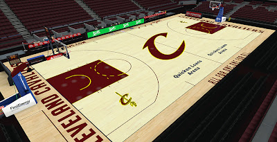 NBA 2K14 Cleveland Cavaliers HD Court Mod