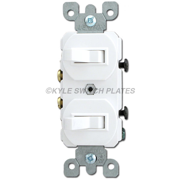 Kyle Switch Plates Replacement Covers for NuTone Light, Vent & Heat Switches [with labels]