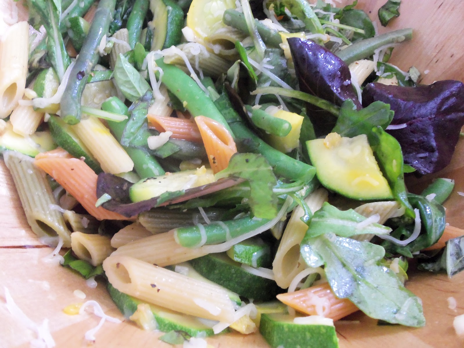 herb n studies Summer Veggie Pasta Salad with Japanese Eggplant
