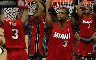 NBA 2K13 Miami Heat Red Jersey Mod