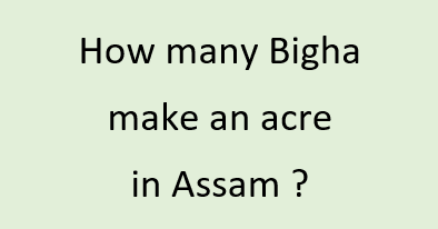 How many Bigha make an acre in Assam ? | Land Area Unit Converter