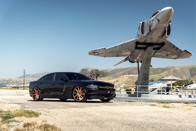 2016 Dodge Charger with 22 BD9’s in Penny Copper - Blaque Diamond Wheels