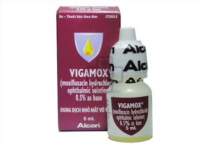 Thuốc nhỏ mắt Vigamox, một sản phẩm của hãng Alcon Thuốc nhỏ mắt Vigamox, một sản phẩm của hãng Alcon