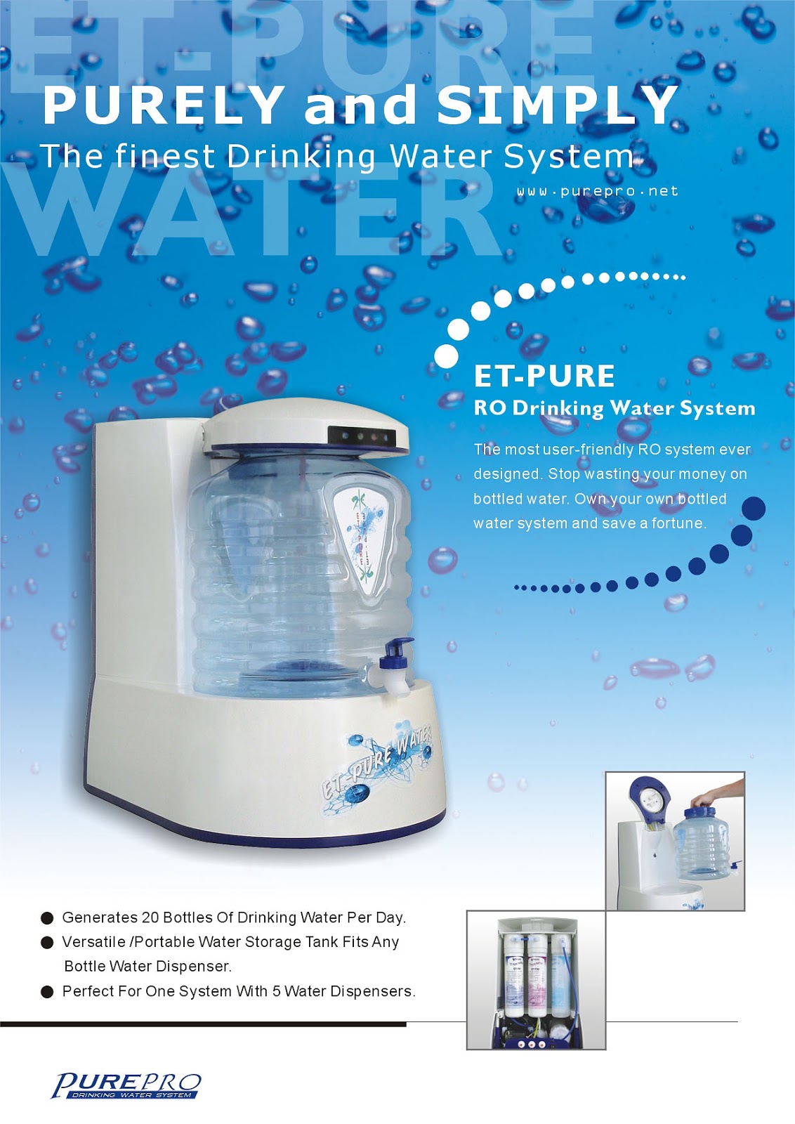 PurePro® ET-PURE Reverse Osmosis Water Filter System