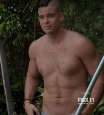 Mark Salling Shirtless On ‘Glee’ | heather morris cell