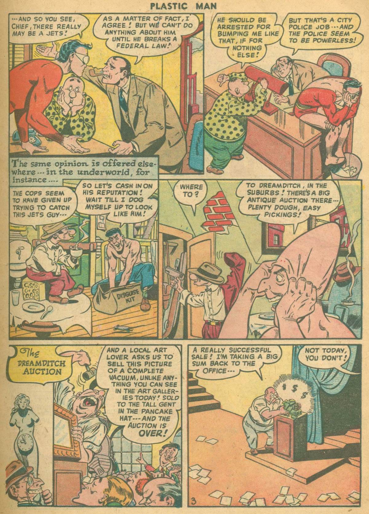 Read online Plastic Man (1943) comic -  Issue #13 - 17