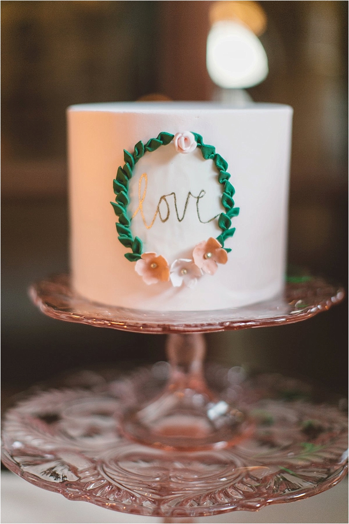 Stunning love wedding cake