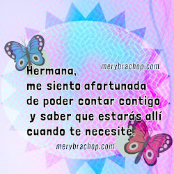 Frases bonitas para mi Querida Hermana con imágenes