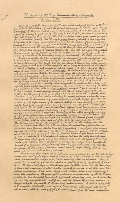 Facsimil del Manuscrito de  "Los asesinatos de la Rue Morgue" de Allan Poe