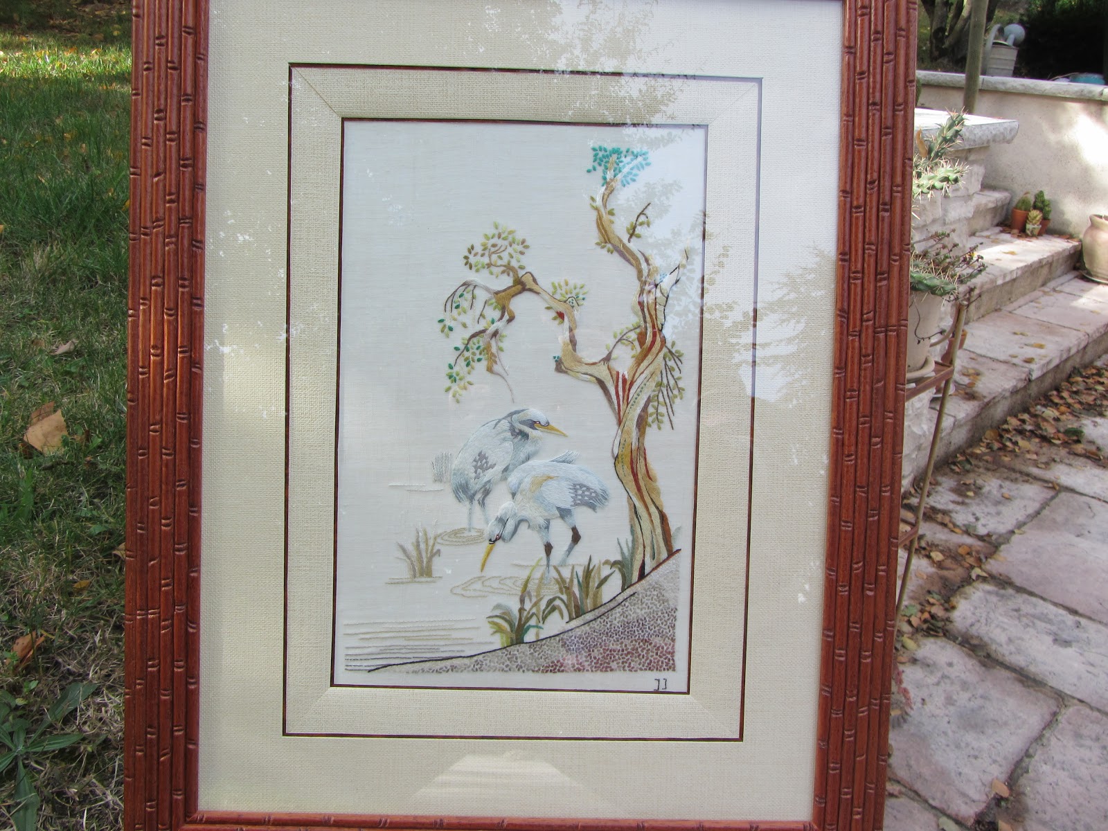 Peinture à l'huile « Paysage de pâturage », encadré 1929